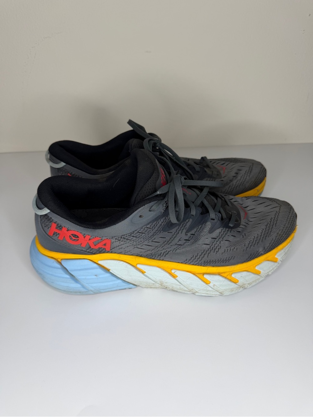 Hoka One One Gaviota 4 Castlerock Running Shoes Mens Size 13D  1123198CARD